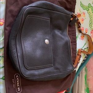Black Coach Leather Purse